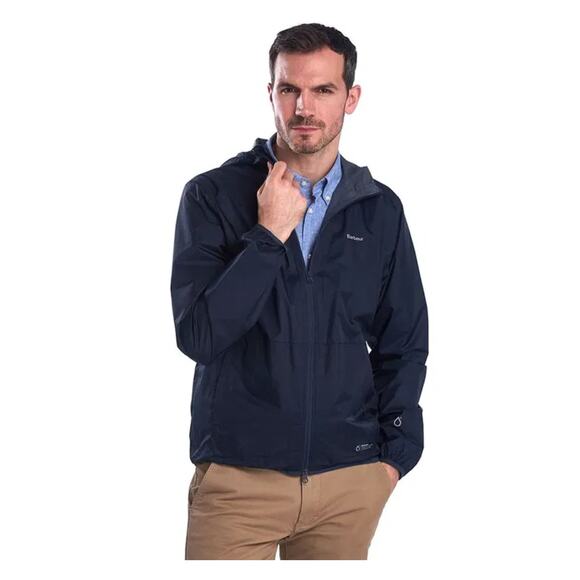 Barbour Other - Barbour Grizedale Waterproof Hooded Rain Jacket Mens Large Navy Outdoors Hiking